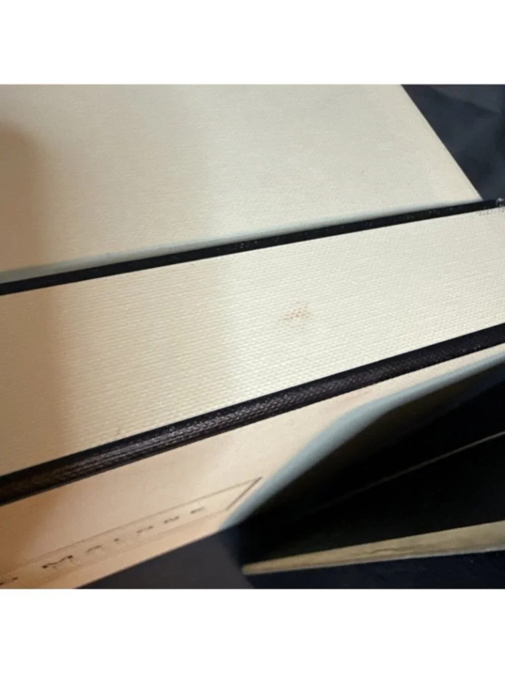Jo Malone London EMPTY Gift Boxes Black Box 9”Lx5”Wx4”H Ivory Box 9”Lx8”Wx3.5”H